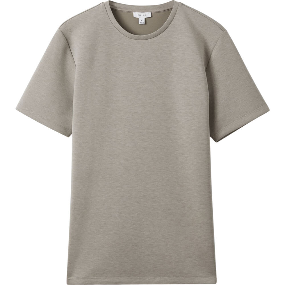 REISS BRADLEY Interlock Jersey Crew Neck T Shirt